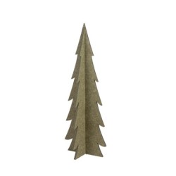 Sapin de Noël en tissu vert Ø43,5 H.120 cm – décoration de Noël pour vitrine de commerçant, vente en gros