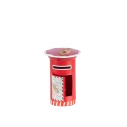Boîte aux lettres du Père Noël à suspendre Ø10,5 H.15 cm – déco Noël en gros