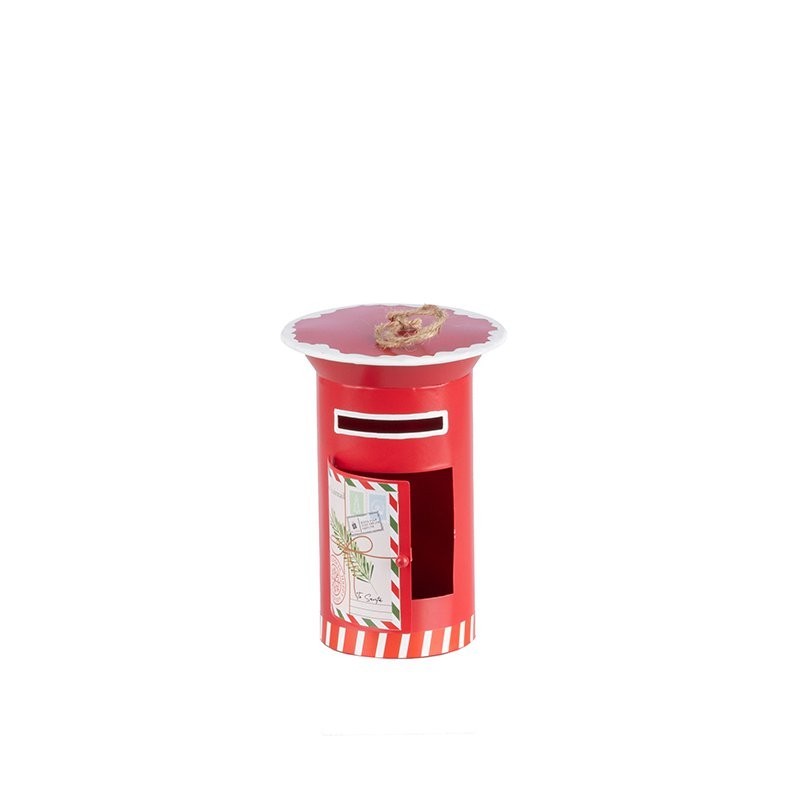 Boîte aux lettres du Père Noël à suspendre Ø10,5 H.15 cm – déco Noël en gros