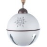 Boule grelot géante en métal blanc à suspendre Ø60 cm – déco Noël en gros
