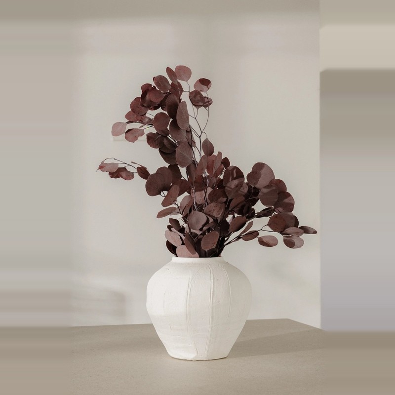 Box fleurs stabilisées marron – pampa, eucalyptus Chocolat & moka – végétal stabilisé en gros