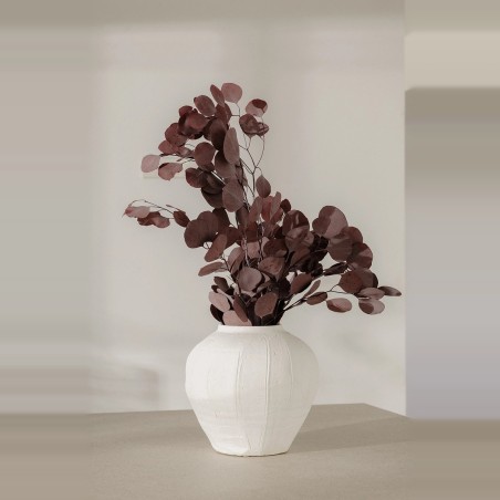 Box fleurs stabilisées marron – pampa, eucalyptus Chocolat & moka – végétal stabilisé en gros