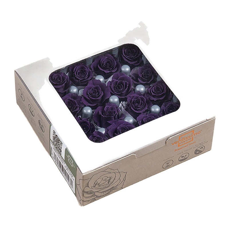 Rose stabilisée Princess violet – acheter des roses éternelles pas chères – box Lavande & velours