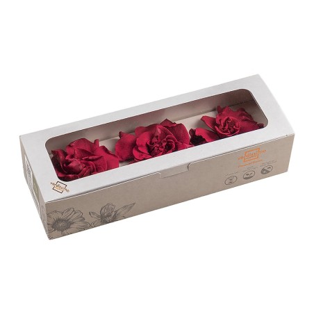 Gardénia stabilisé bordeaux – grossiste en fleurs stabilisées – box Bordeaux d'automne