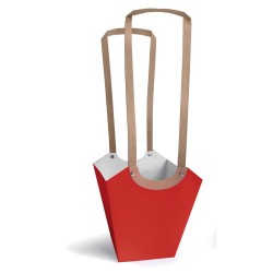 Sac Aqua rouge pour plante en pot, grossiste emballage fleuriste