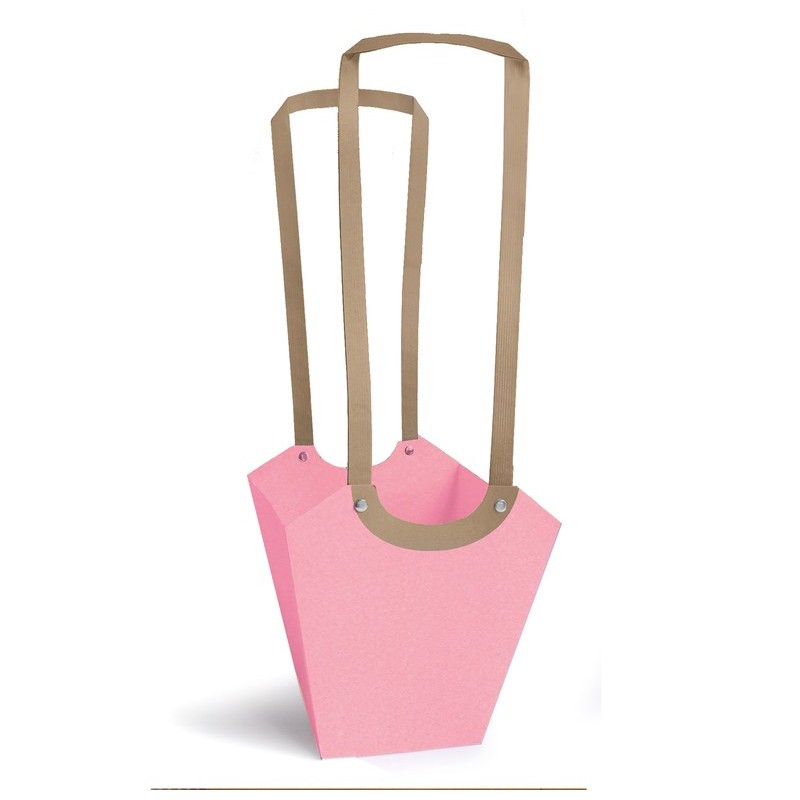 Sac Aqua rose clair pour plante en pot, emballage cadeau pour fleuristes en gros