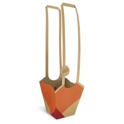 Sac Aqua Bio ocre éco-responsable pour plante en pot, grossiste en emballage fleuriste