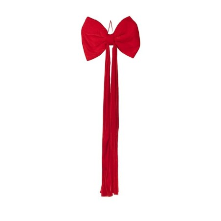 Nœud géant en velours rouge L.60 H.170 cm – déco Noël en gros