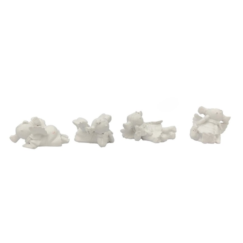 Mini ange blanc en résine H.2 5 cm à coller  grossiste en anges décoratifs