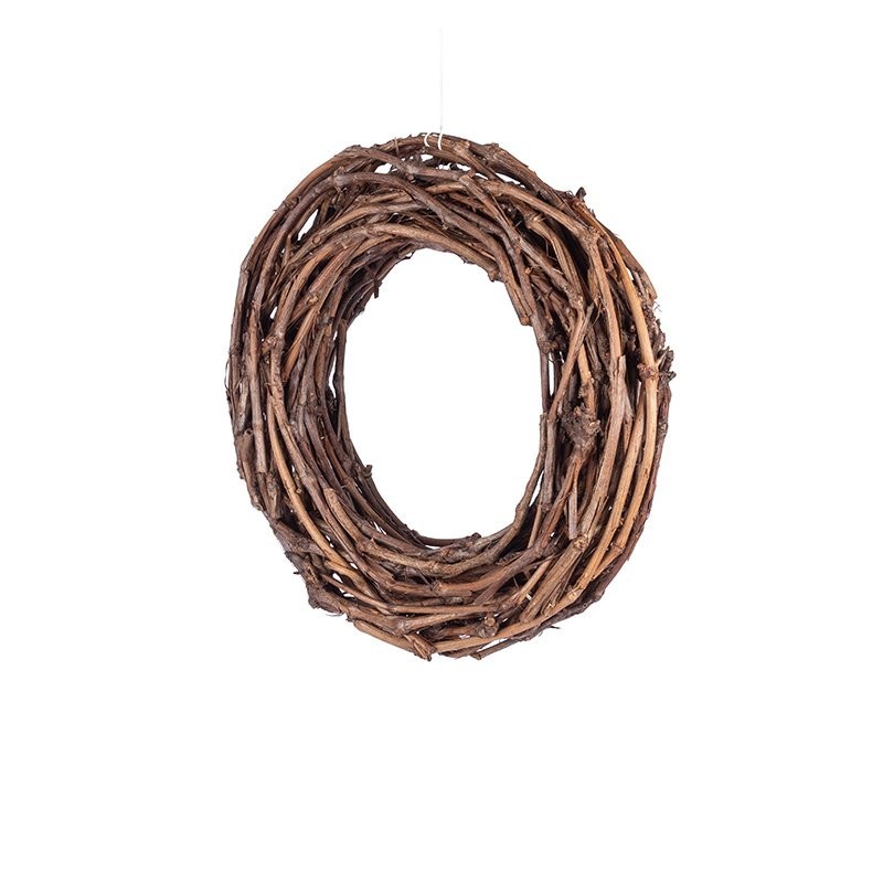 Couronne en rotin naturel Ø40 cm à garnir - grossiste en vannerie pour fleuristes
