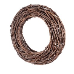 Couronne en rotin naturel Ø50 cm à garnir - grossiste en vannerie pour fleuristes