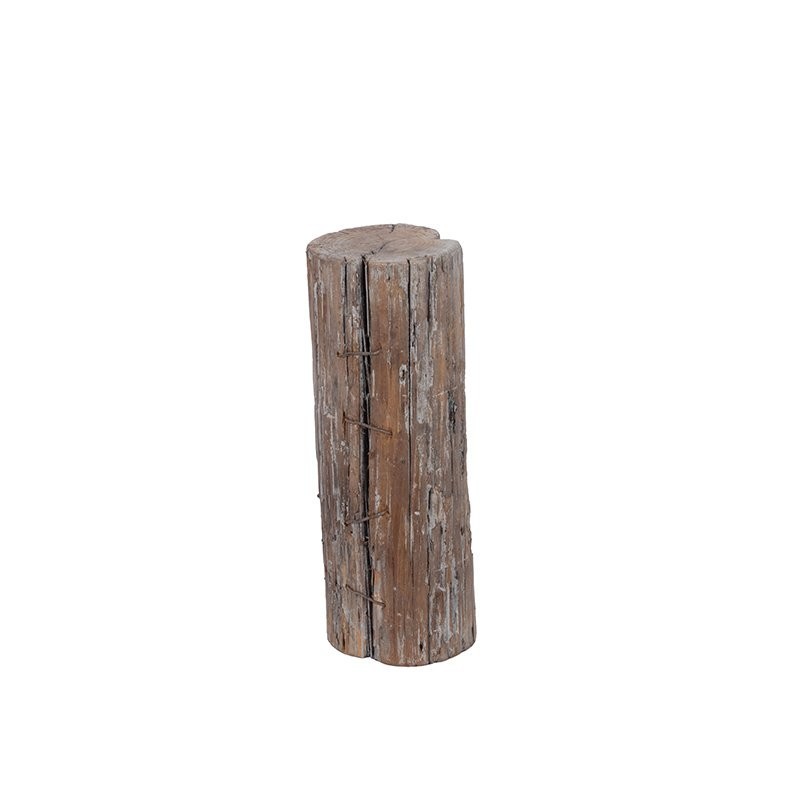 Tronc en bois vieilli Ø20 H.55 cm - vente en gros de décoration pour fleuristes