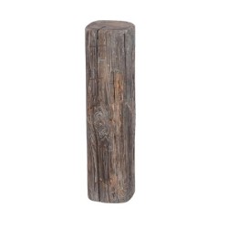Grand tronc en bois vieilli Ø20 H.80 cm - grossiste en décoration de vitrine pour commerçants