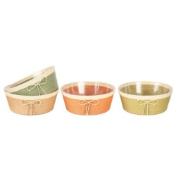 Coupe ronde en carton avec nœud Ø24 cm  4 couleurs  vente en gros pour fleuristes