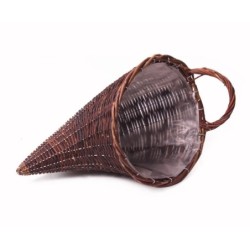 Corne d'abondance en saule à anse Ø25 H.45 cm  grossiste en vannerie pour fleuristes