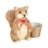 Cache-pot écureuil avec pot 22 x 20 H.22 cm  grossiste en contenants originaux pour fleuristes