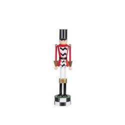 Petit casse-noisette en métal 11 x 10 H.46 cm - grossiste en figurines de Noël pour fleuristes