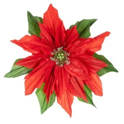Étoile de Noël géante rouge Ø85 cm à suspendre ou à poser - grossiste en grands décors de Noël