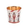 Cache-pot casse-noisette en fer-blanc Ø15 H.13 5 cm - vente en gros pour fleuristes