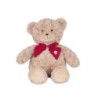 Ourson en peluche marron nœud rouge H.50 cm  grossiste en peluches  vente en gros pour fleuristes