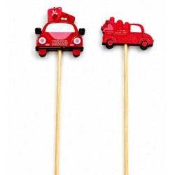 Pique voiture et camionnette de l'amour H.50 cm lot de 12  grossiste en piques originaux