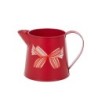 Pichet rouge à nœud en fer-blanc Ø11 H.13 cm - grossiste en contenants pour fleuristes