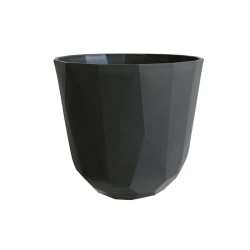 Cache-pot Quartz à facettes ardoise, grossiste en cache-pots pour fleuristes