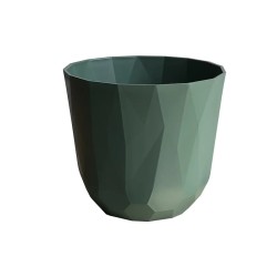 Cache-pot Quartz mélèze vert profond, grossiste en contenants pour jardineries
