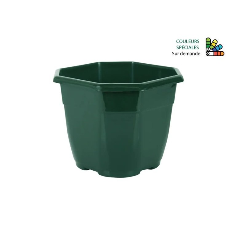Pot Antalia vert sapin non percé, grossiste en pots pour compositions de Toussaint