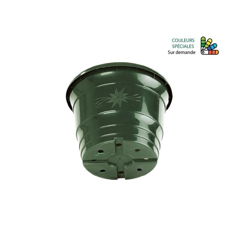 Pot Floria vert sapin non percé, grossiste en pots pour fleuristes et jardineries