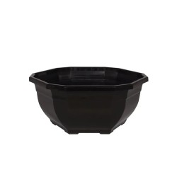Coupe Océa octogonale noire non percée, grossiste en coupes pour la Toussaint
