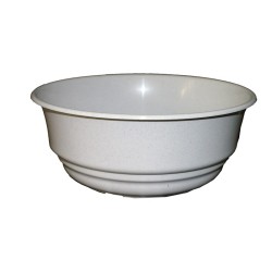 Coupe Ariane blanc moucheté non percée, grossiste en coupes pour centres de table