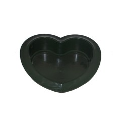 Coupe Cœur vert sapin pour composition de deuil, vente en gros aux fleuristes
