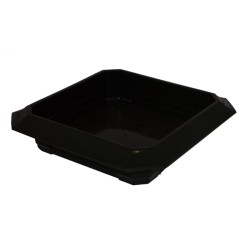 Coupe Floraline noire carrée, vente en gros pour compositions de deuil modernes