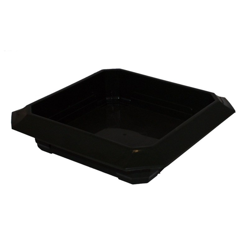 Coupe Floraline noire carrée, vente en gros pour compositions de deuil modernes