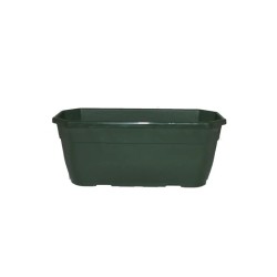 Jardinière Olivia vert sapin 25 cm, vente en gros pour compositions de cimetière
