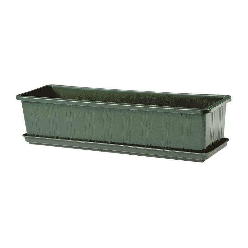 Jardinière Florabelle vert sapin 40 cm, vente en gros aux fleuristes