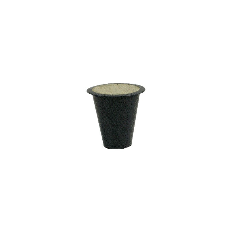 Vase conique noir garni de mousse sèche pour fleurs artificielles, vente en gros aux fleuristes