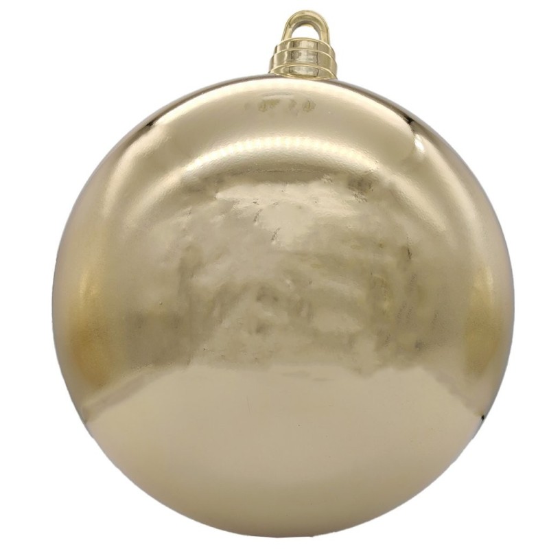 Boule de Noël géante or brillante Ø30 cm – déco Noël en gros