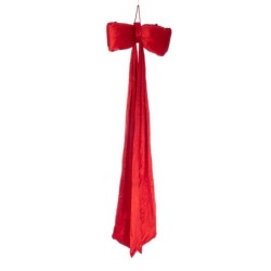 Nœud géant bouffant en velours rouge L.50 H.175 cm – grossiste en déco de Noël