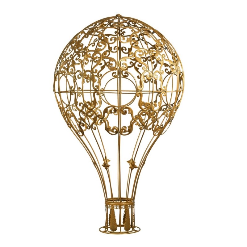 Montgolfière décorative rococo dorée Ø33/80 H.123 cm – déco Noël en gros