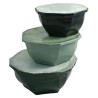 Coupe Océa vert sapin Ø 32 cm garnie de mousse sèche, grossiste en supports funéraires