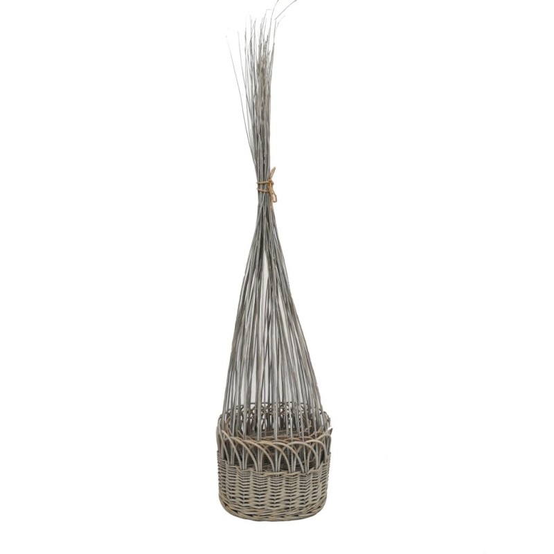 Panier ovale avec branches gris lot de 3  jusqu'à 125 cm - vente en gros pour fleuristes
