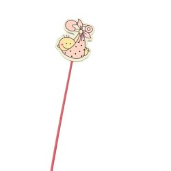 Pique naissance bébé H.25 cm lot de 12 - grossiste en décoration naissance