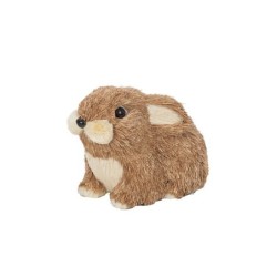 Lapin allongé en herbe 17 x 11 5 H.13 cm - grossiste en décoration de Pâques pour fleuristes