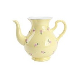 Carafe porte-fleurs jaune à fleurs en relief en résine  grossiste en contenants pour fleuristes