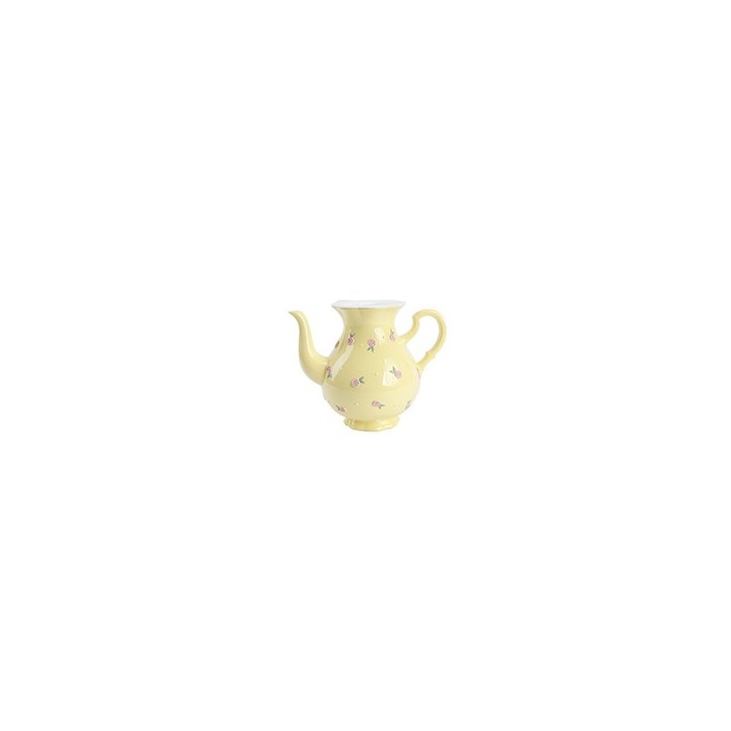 Carafe porte-fleurs jaune à fleurs en relief en résine  grossiste en contenants pour fleuristes