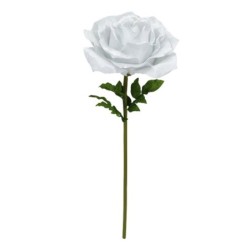 Grande rose blanche en velours avec tige Ø50 H.136 cm  grossiste en décors de mariage pour fleuristes
