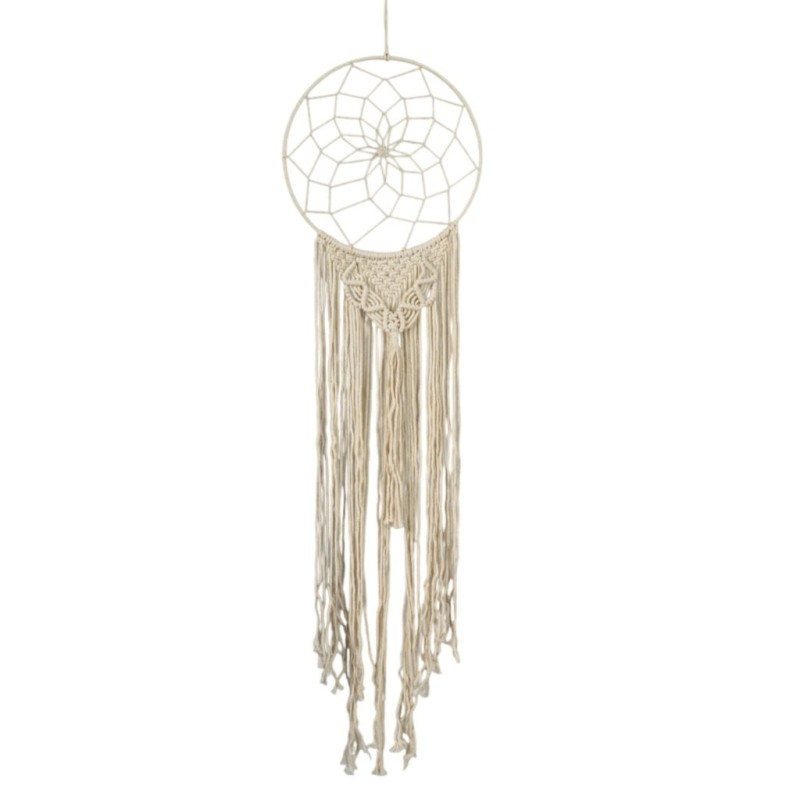 Attrape-rêves en macramé Ø30 H.110 cm - grossiste en décoration bohème pour boutiques
