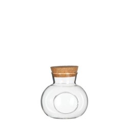 Boule en verre avec bouchon Ø10 H.10 cm – verrerie en gros